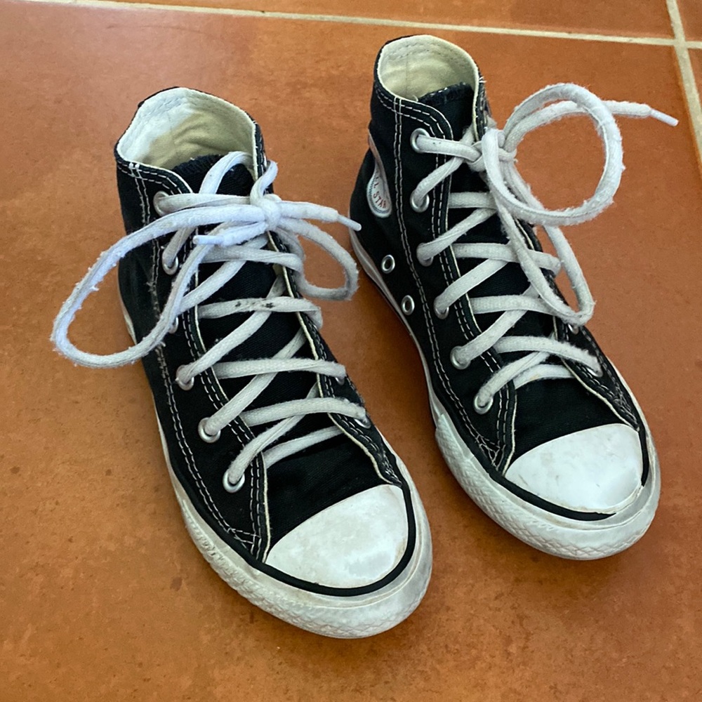 Black high top Converse